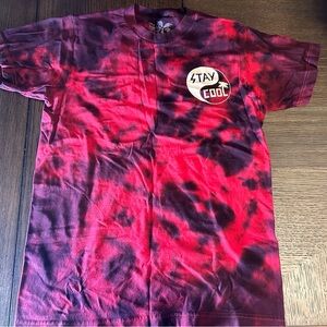 Stay Cool Red Tye Dye Shirt